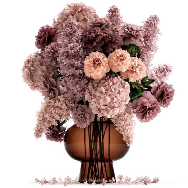 decorative bouquet of flowers in a vase for decor 144