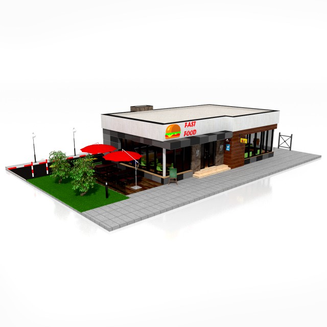 drive thru fast food restaurant