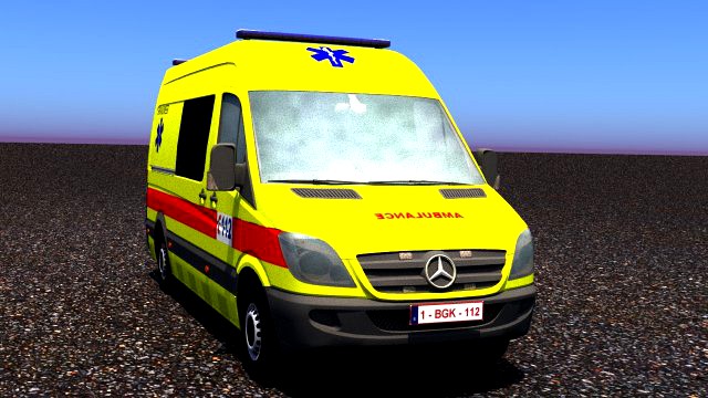 mercedes benz sprinter 311 cdi belgium ambulance