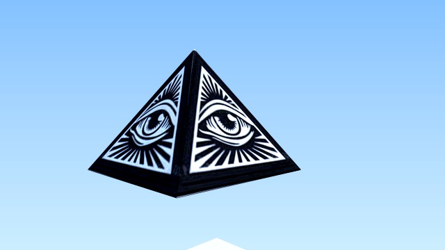 illuminati pyramid lowpoly