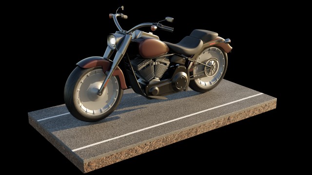 motorcycle - harley davidson - fat boy