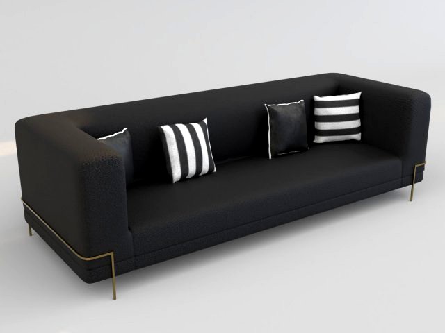 black sofa pbr