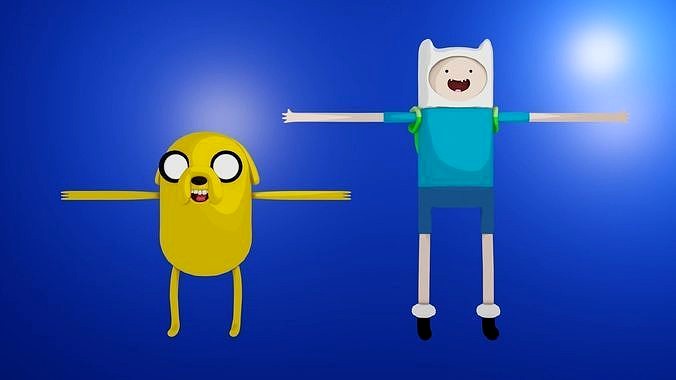 Finn And Jake Rigged Models 3d