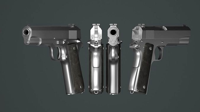 Pistol M1911 a1 3d Model