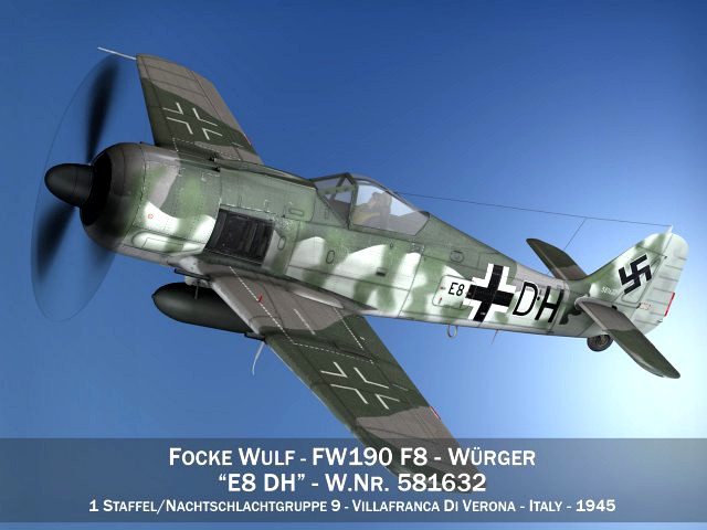 focke wulf - fw190 f8 - e8 dh