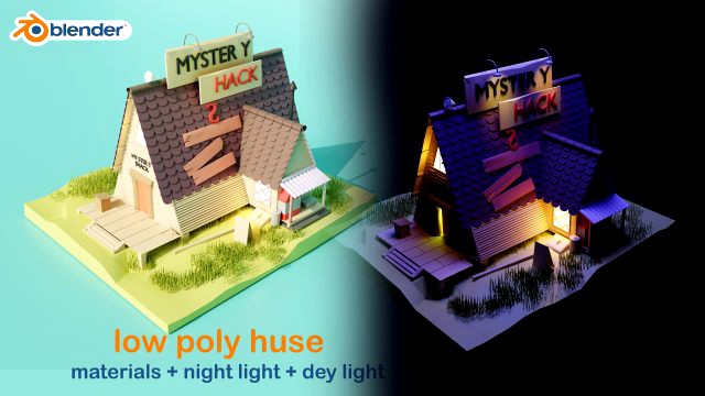 cute lowpoly home 01