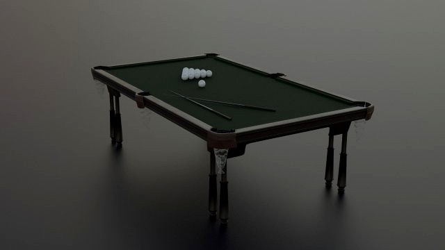 3d model of billiard table