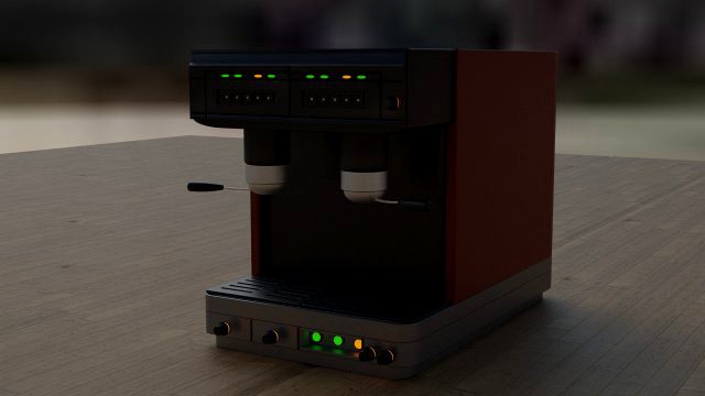 3d model coffee machine
