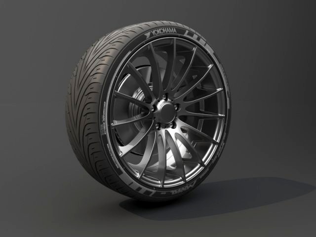 realistic tire wheel 1