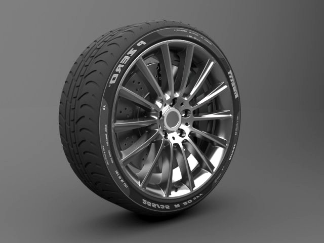 realistic tire wheel 3