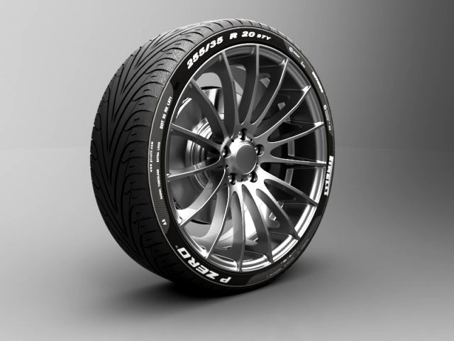 realistic tire wheel 14