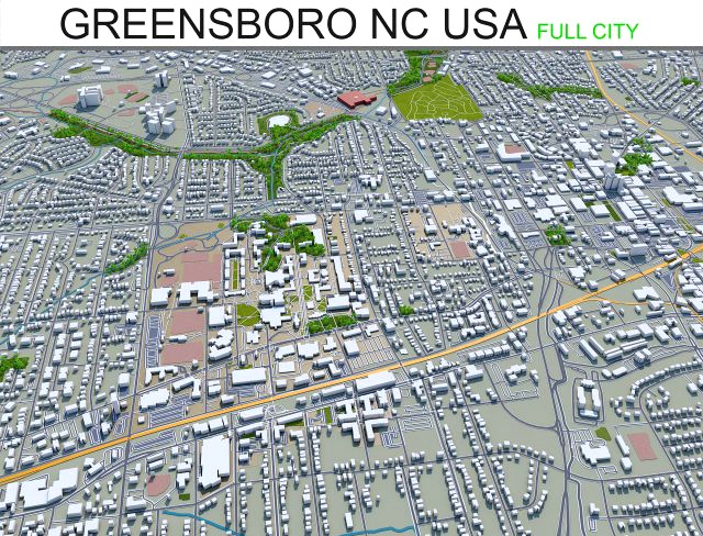 greensboro city north carolina usa