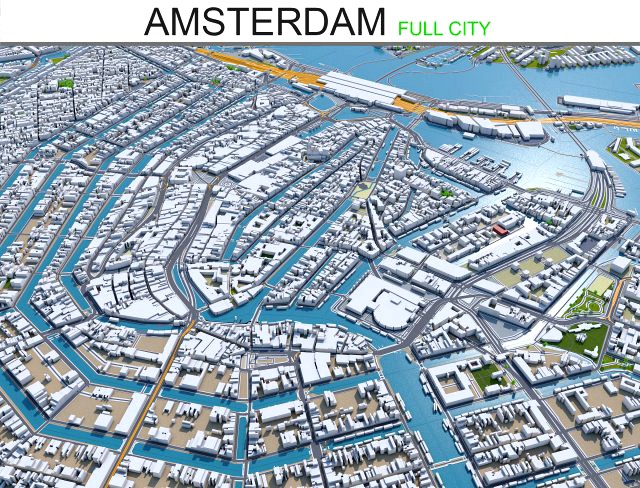 amsterdam city netherlands 65km