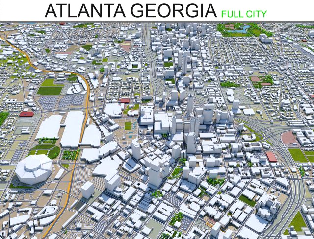 atlanta city georgia usa 40km