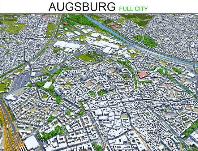 augsburg city germany 30km