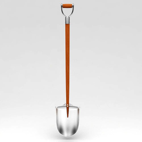 Garden shovel 3d model