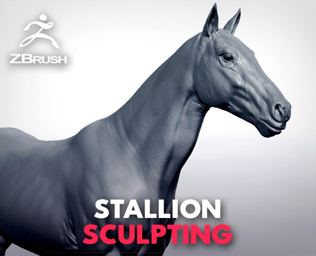realistic horse - sculpt
