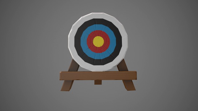 stylized archery target
