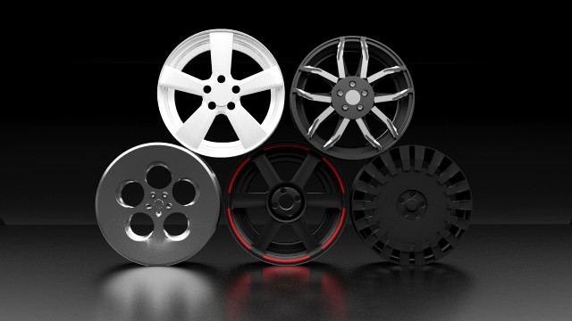 car wheel set by vudu95 2