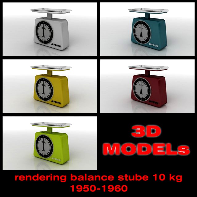 balance scale stube 10 kg old 1950-1960