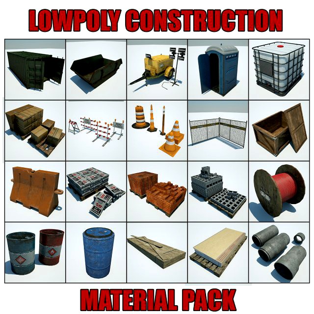 lowpoly contruction material