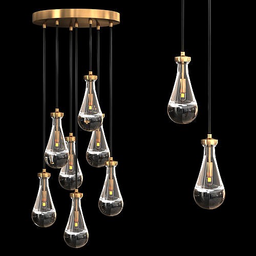 RAIN ROUND CHANDELIER 18