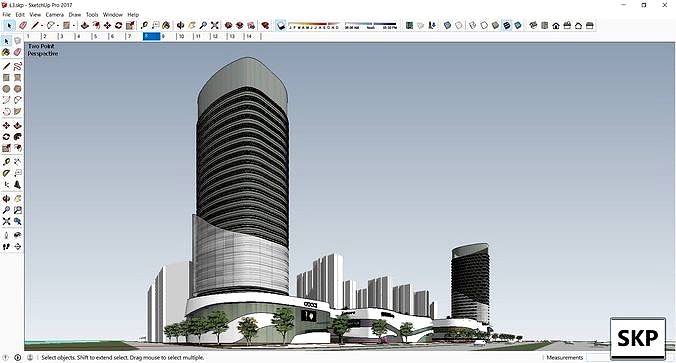 Sketchup Commercial Complex L3