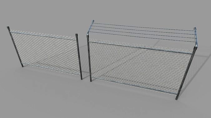 Netting Mesh Fence Kit Low Poly