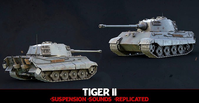 WW2 Tank - Tiger 2 - Advanced Tank Blueprint UE4