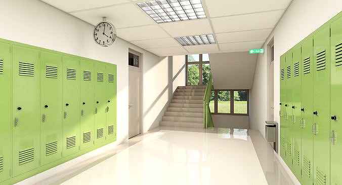 School Hallway 2