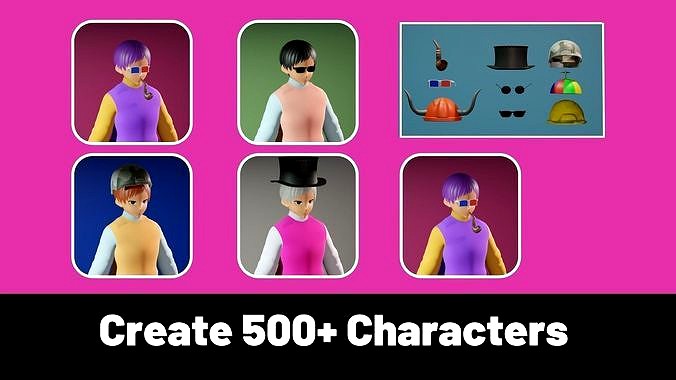 3d NFT Characters - Series CXVIII