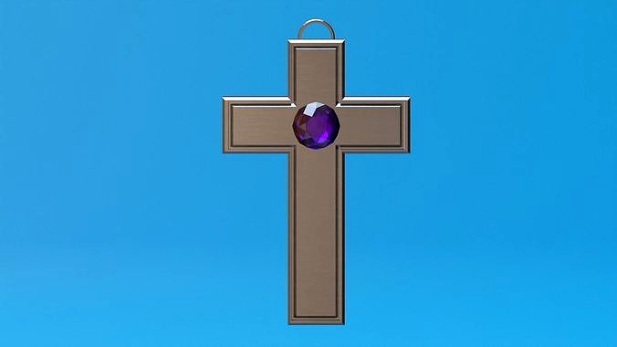 Cross with Stone