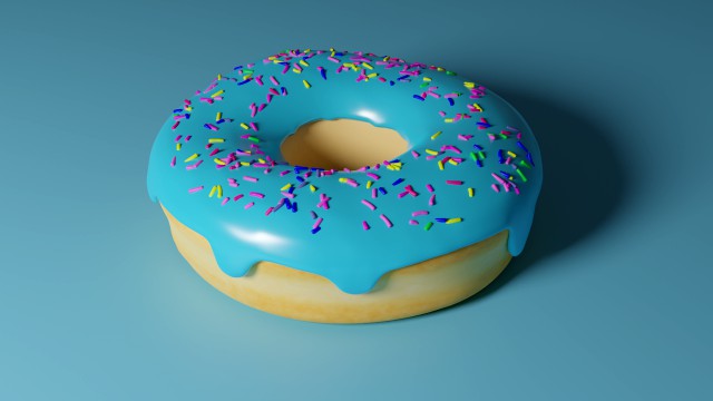 blue donut