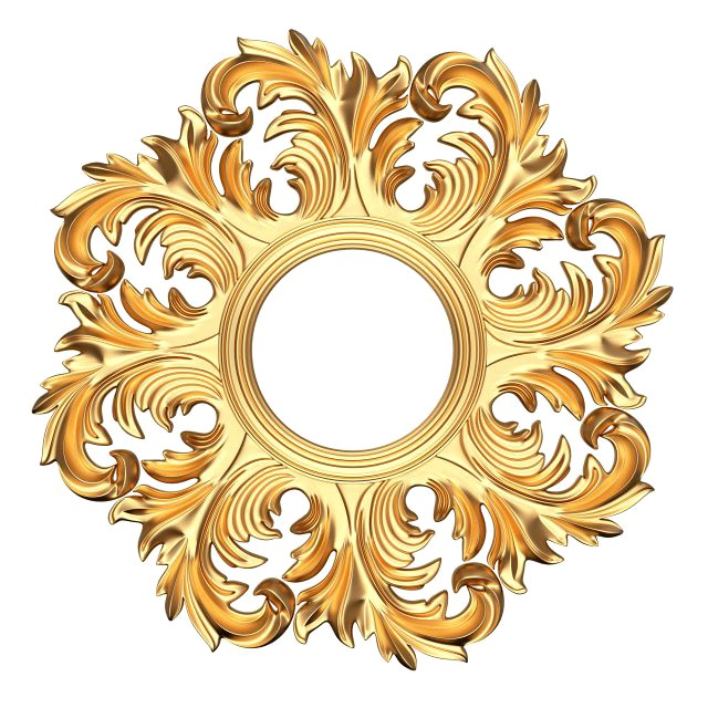 classic round mirror