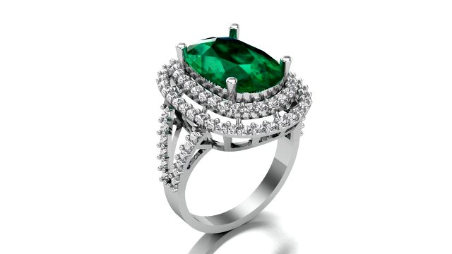 cushion cut ring