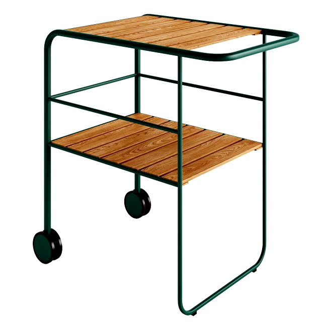 skagerak - fuori serving trolley green-teak