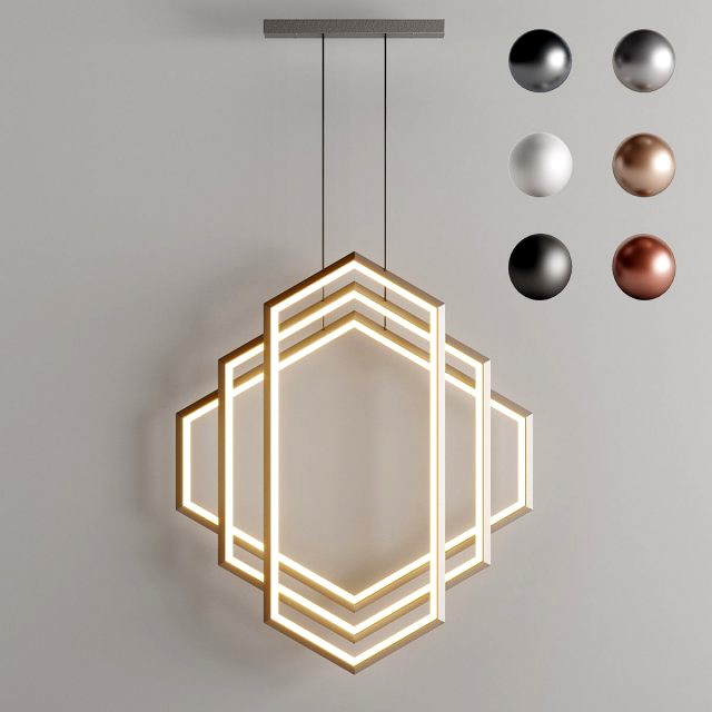 studio endo - figaro iris ix46 chandelier