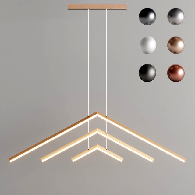 studio endo - alpine apc60 chandelier in 6 colors