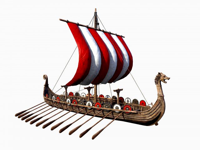 long viking ship