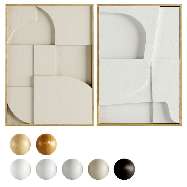 iolastudios - plaster painted relief artwork