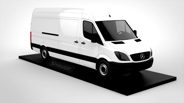 2007 mercedes-benz sprinter mk2 1-18 diecast size