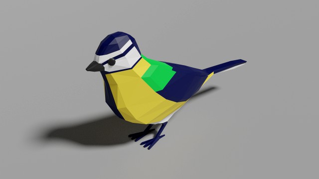 cartoon great tit