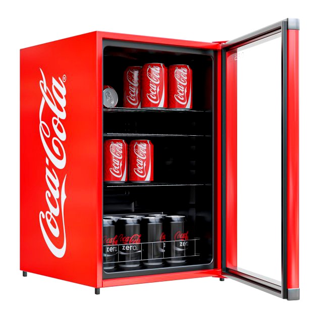 coca-cola mini fridge