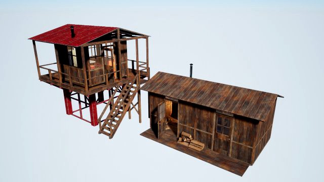 modular watchtower and house