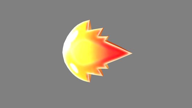 cartoon game skill icon - fire bomb - flame element