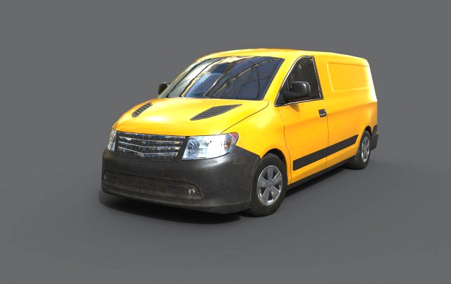 generic minivan yellow