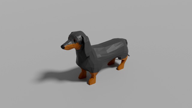 cartoon dachshund