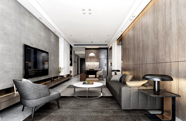 modern living roomv-ray