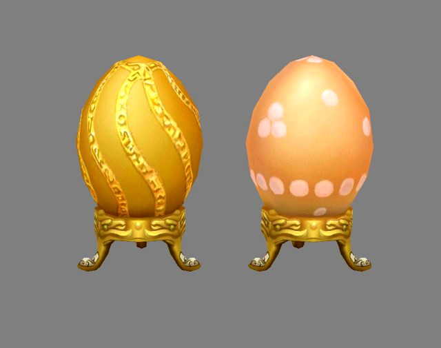 cartoon lucky golden eggs - easter eggs - broken eggs