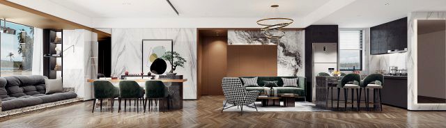 modern living roomv-ray